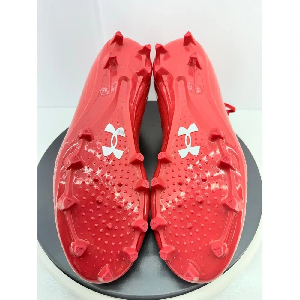 Under Armour‎ UA Highlight 2 MC Mens Size 12.5 Red Knit Football Cleats NEW